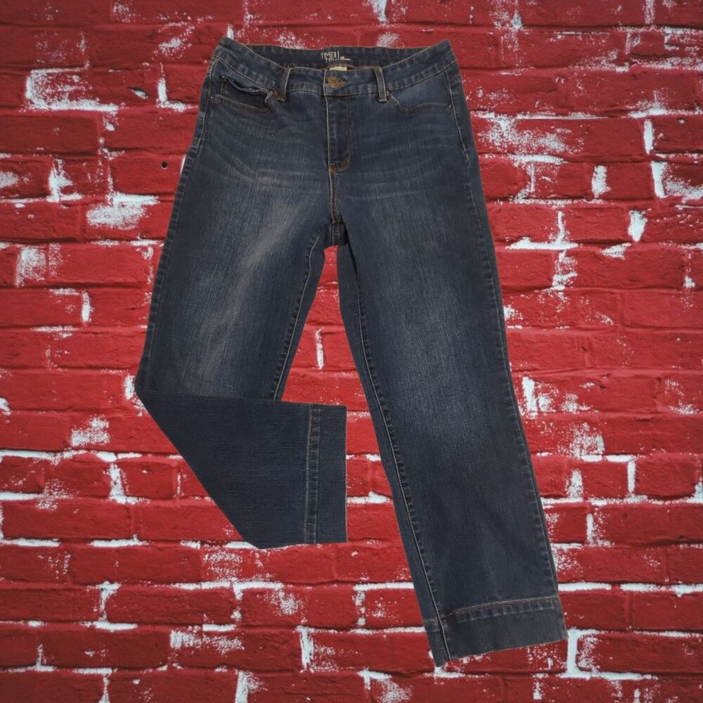 Pre-Loved Women's Time and Tru Cropped Jeans Size 12